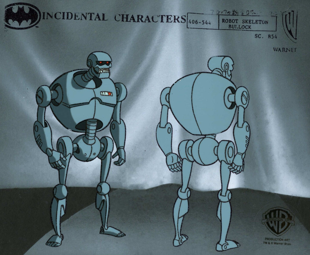 Batman the Animated Series Original Production Color Model Sheet Set: Robot Skeleton Bullock - Choice Fine Art