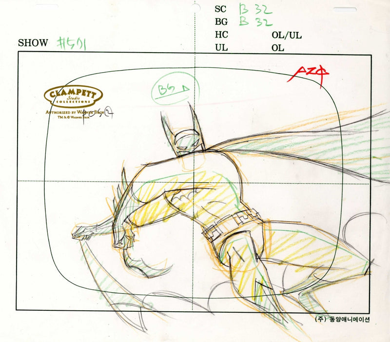 Batman The Animated Series Original Production Drawing: Batman - Choice Fine Art