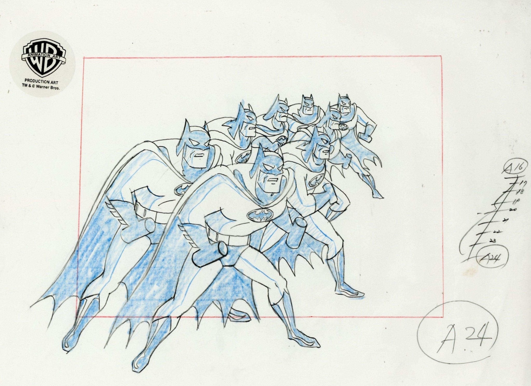 Batman The Animated Series Original Production Drawing Batman Choice
