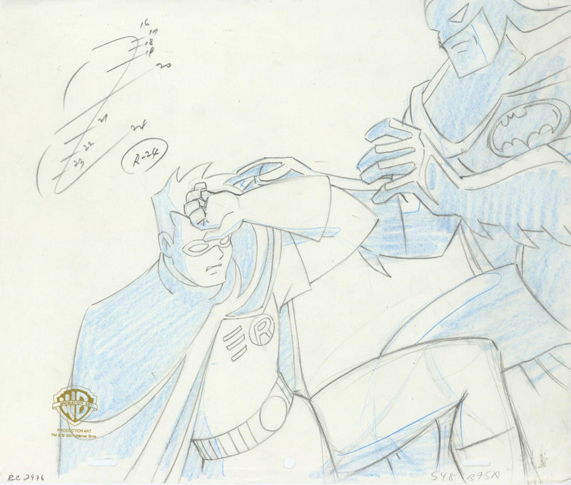 Batman The Animated Series Original Production Drawing: Batman and Robin - Choice Fine Art