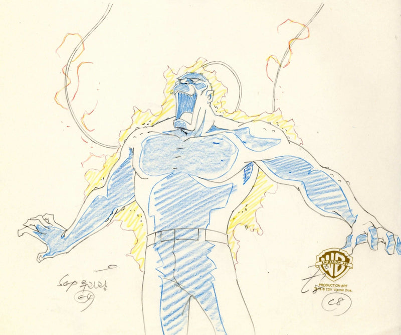 Batman The Animated Series Original Production Drawing: Killer Croc - Choice Fine Art