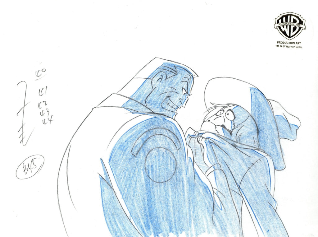 Batman The Animated Series Original Production Drawing: Lyle Bolton and Scarecrow - Choice Fine Art