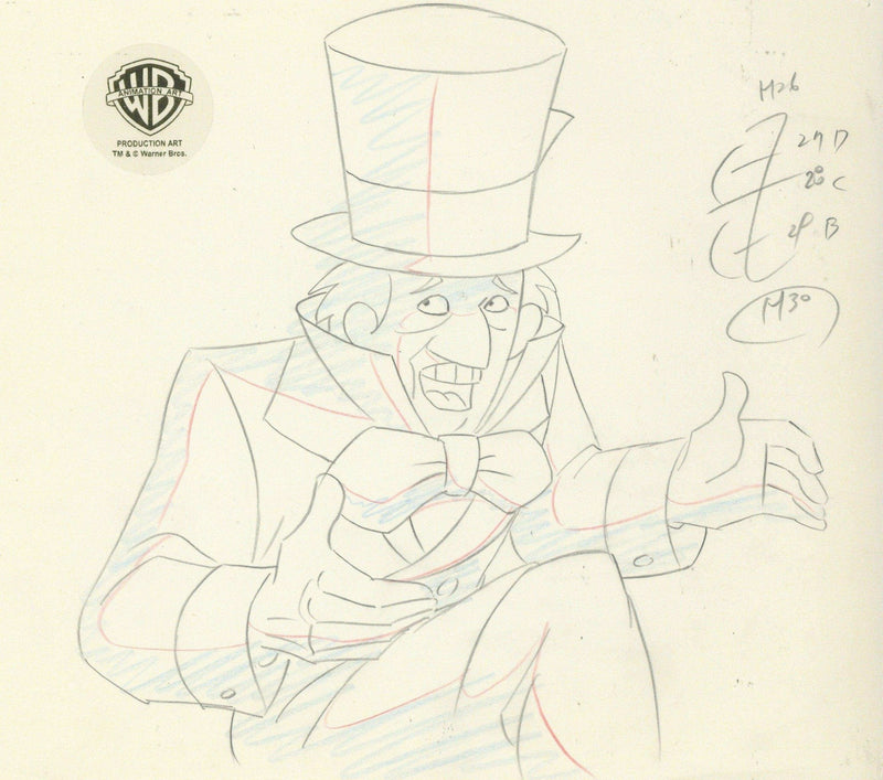 Batman The Animated Series Original Production Drawing: Mad Hatter - Choice Fine Art