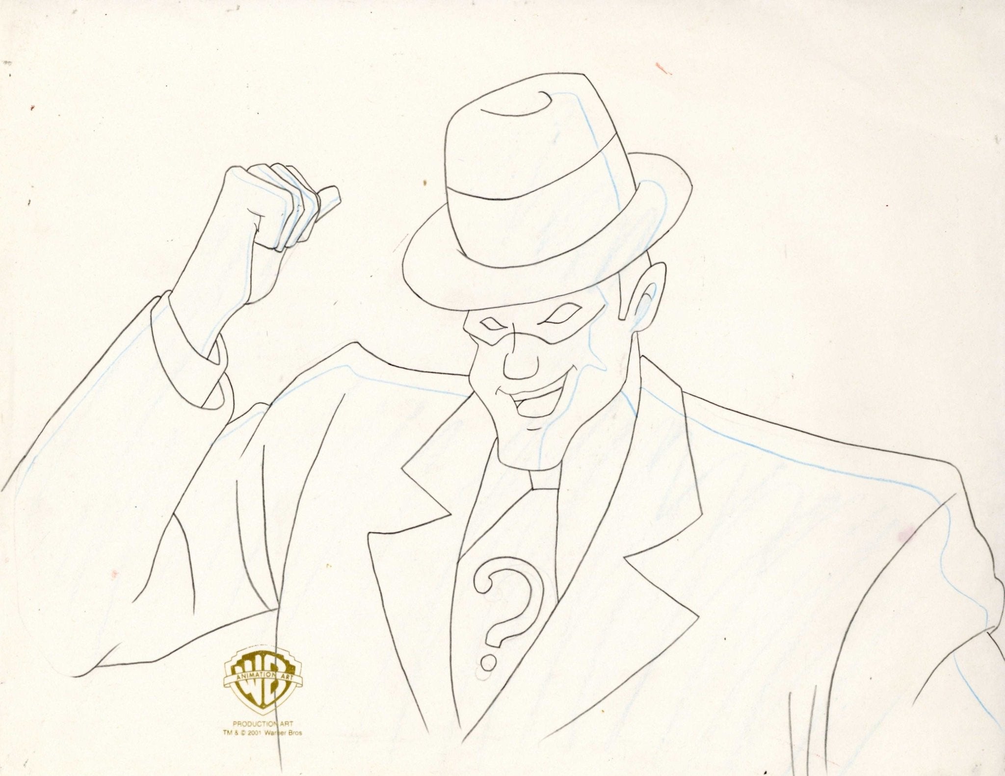 How To Draw The Riddler From Batman Batman The Animated Series Original Production Drawing: Riddler ...