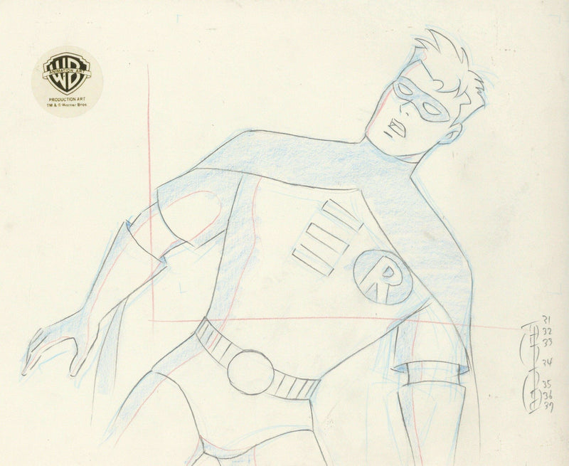 Batman The Animated Series Original Production Drawing: Robin - Choice Fine Art