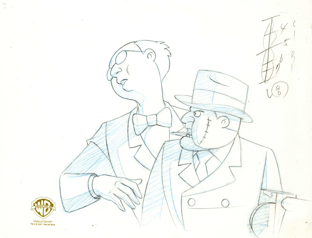 Batman The Animated Series Original Production Drawing: Scarface, The Ventriloquist - Choice Fine Art