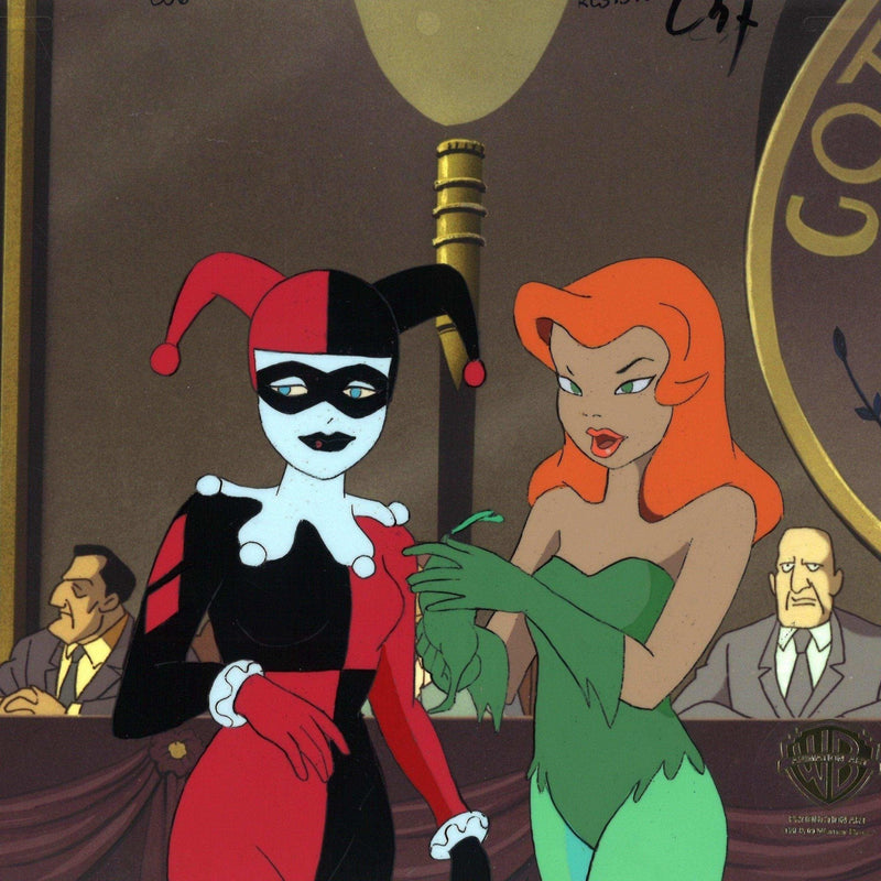 Batman The Animated Series Production Cel: Harley Quinn And Poison Ivy ...