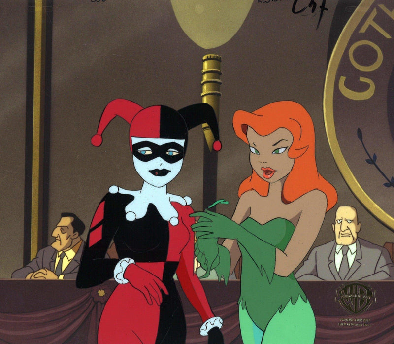 Batman The Animated Series Production Cel: Harley Quinn And Poison Ivy ...