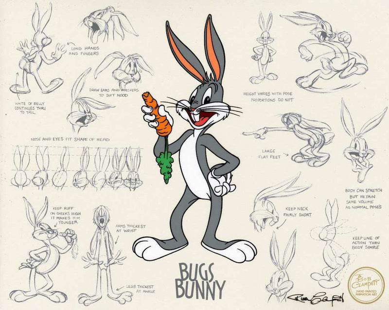Bugs Bunny Model Sheet - Choice Fine Art