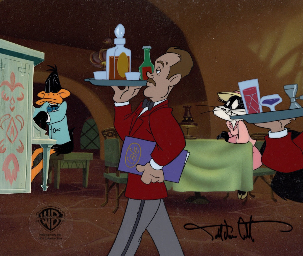 Carrotblanca Original Production Cel Signed by Darrell Van Citters: Daffy, Penelope - Choice Fine Art