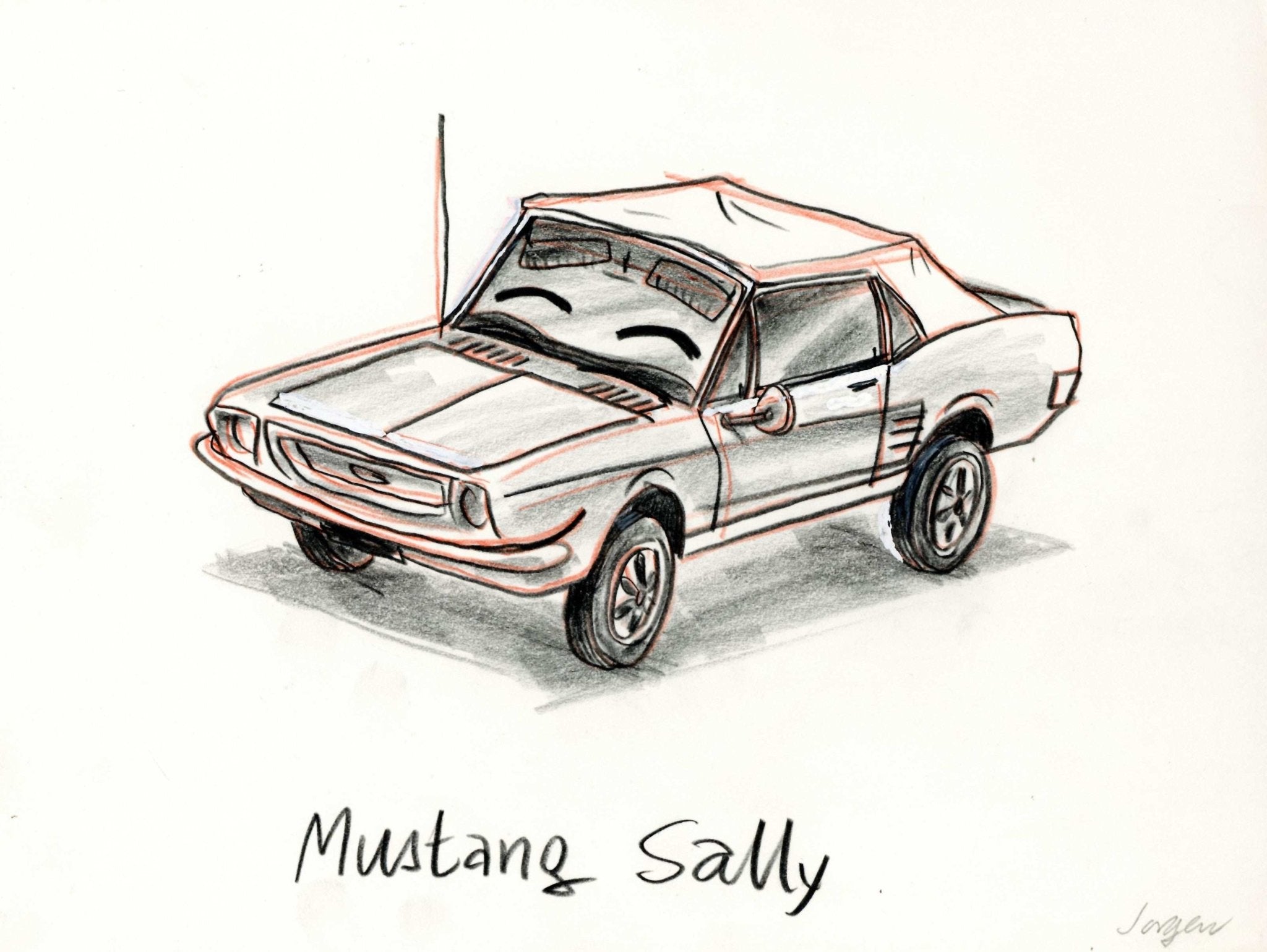 Learn How to Draw a 1968 Mustang (Sports Cars) Step by Step : Drawing  Tutorials