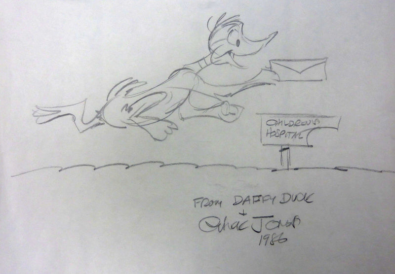 Daffy Duck Original Drawing - Choice Fine Art