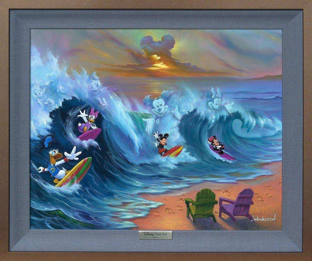 Disney Silver Series: Surfing With Friends - Choice Fine Art