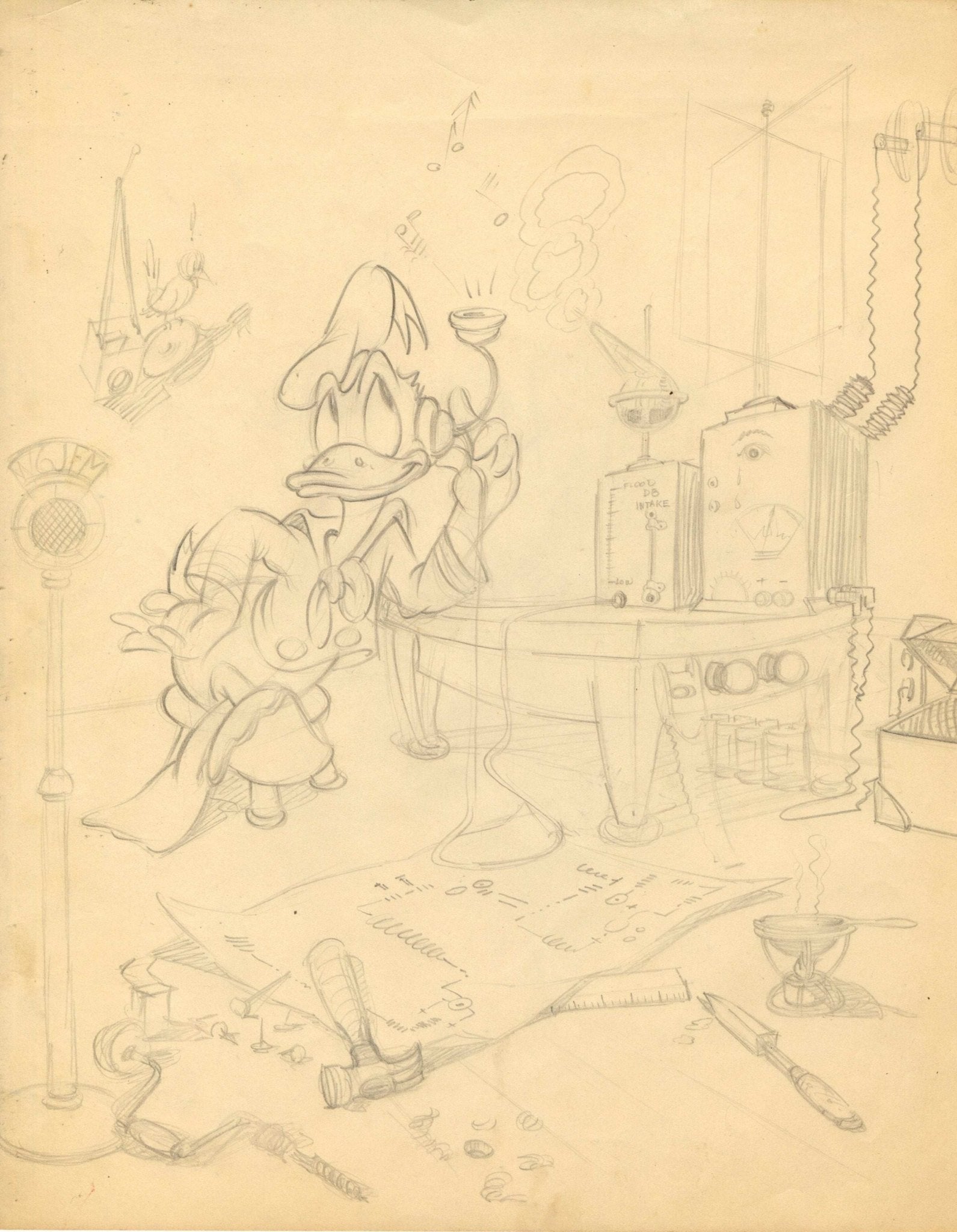Original Donald Duck Drawing by José María Millet López - CharityStars