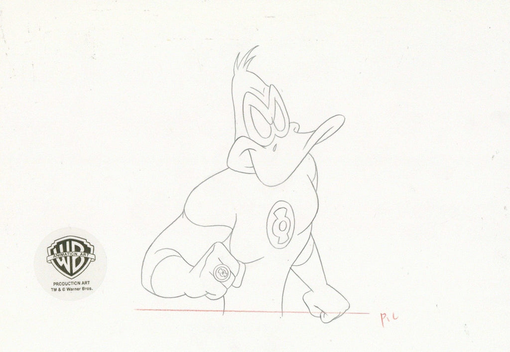 Duck Dodgers Original Production Drawing: Green Loontern - Choice Fine Art
