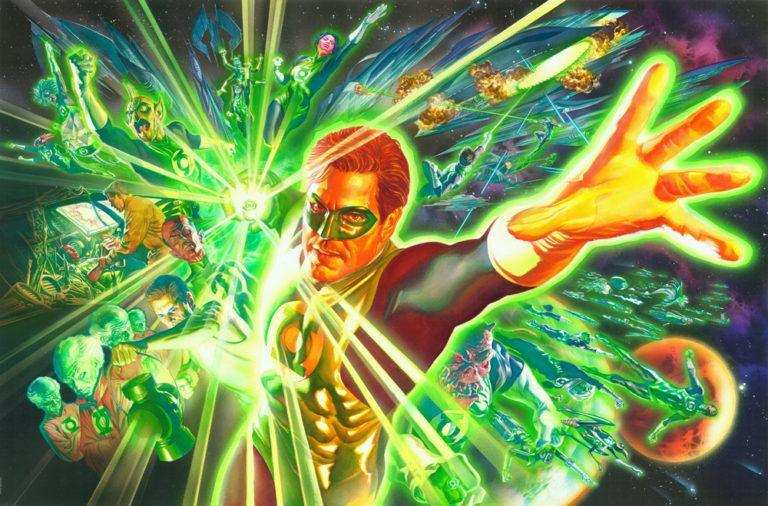 GREEN LANTERN Origianl Art outlet on Canvas DC