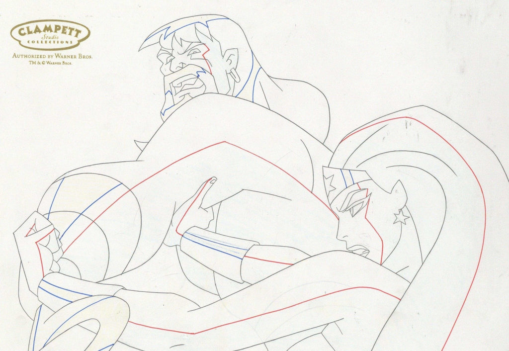 Justice League Original Production Drawing: Aquaman and Wonder Woman - Choice Fine Art