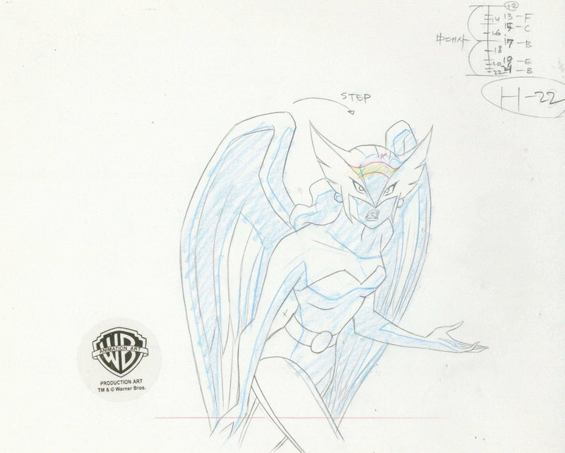 Justice League Original Production Drawing: Hawkgirl - Choice Fine Art