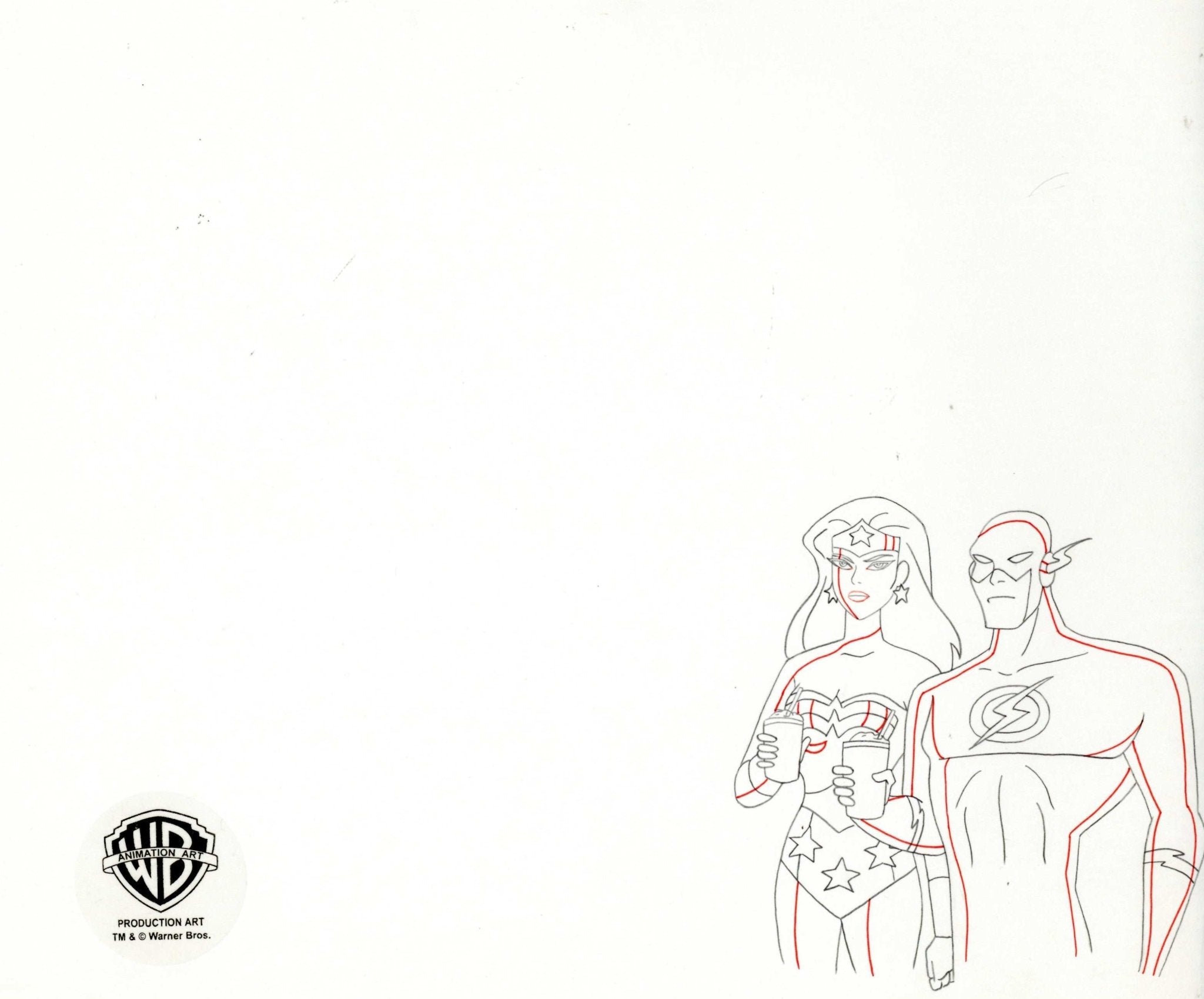 Justice League Unlimited Animated Series Prod. Drawing Phantasm Oversized  Rare! | eBay
