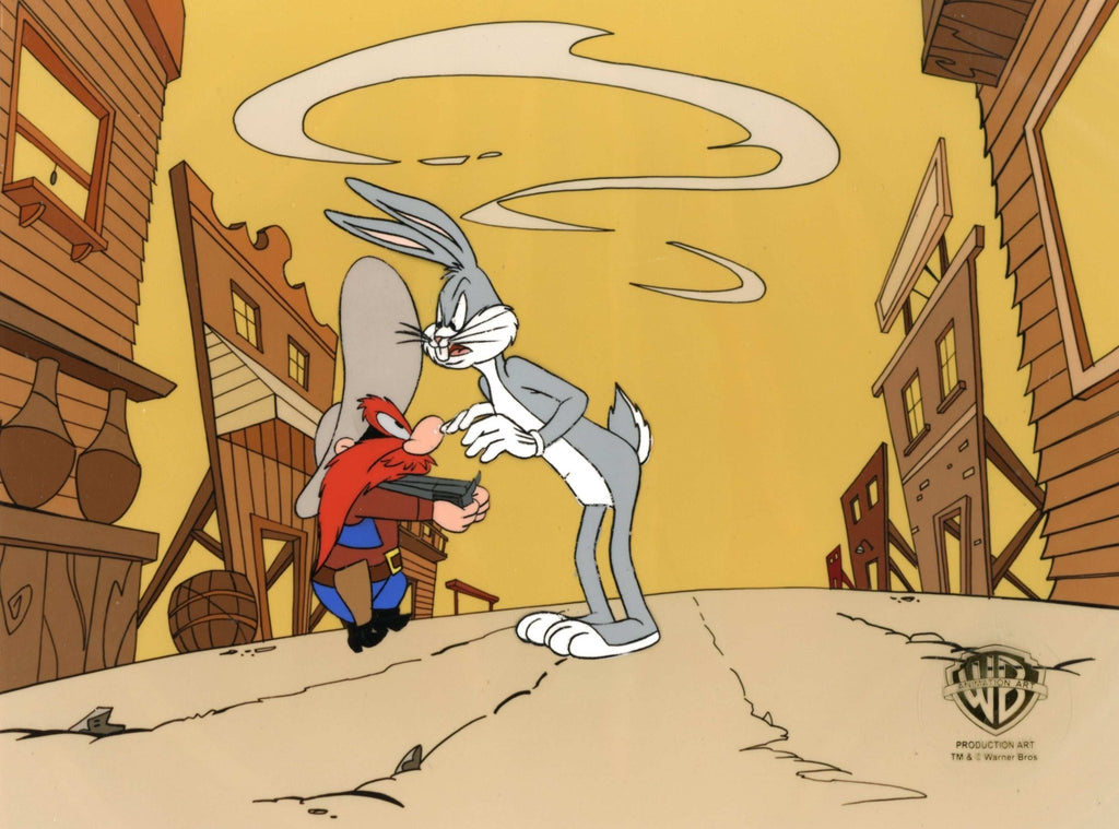 Looney Tunes Original Production Cel: Bugs Bunny and Yosemite Sam - Choice Fine Art