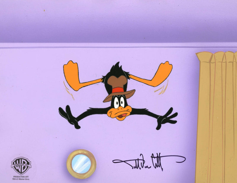 Looney Tunes Original Production Cel Signed By Darrell Van Citters: Daffy Duck - Choice Fine Art