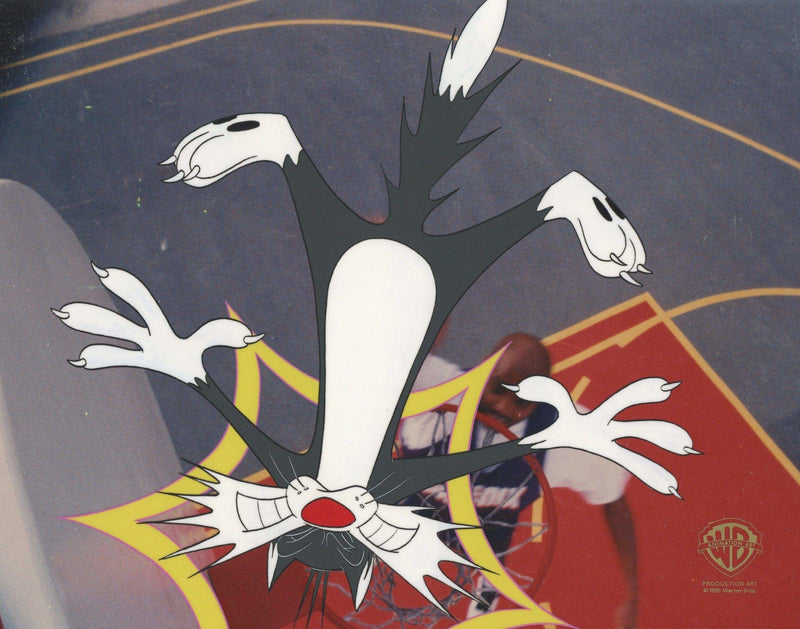 Looney Tunes Original Production Cel: Sylvester and Charles Barkley - Choice Fine Art