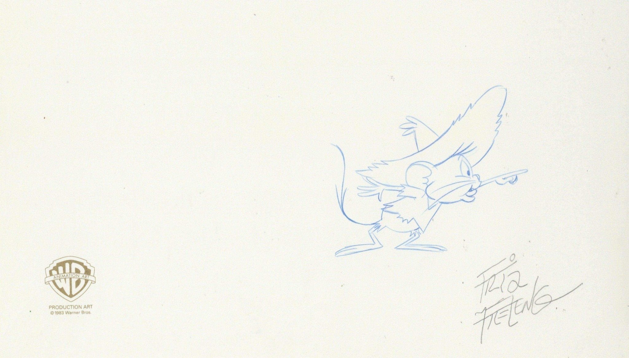 Warner Bros BUGS BUNNY SHOW Animation Drawing SPEEDY GONZALES in