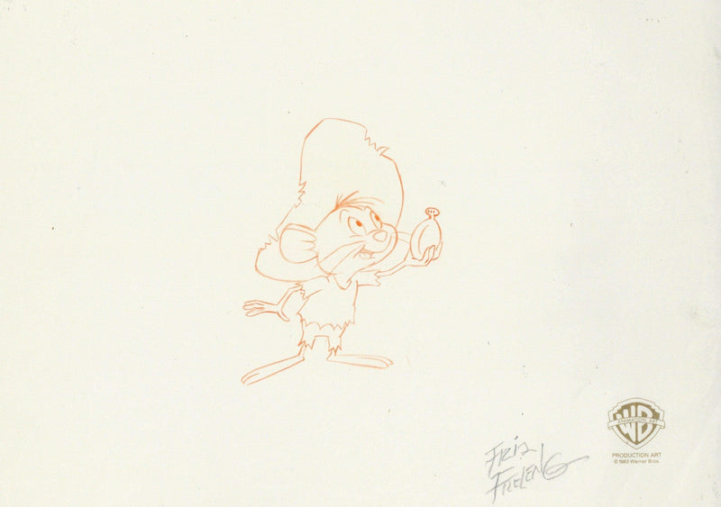 Looney Tunes Original Production Cel with Matching Drawing: Speedy Gonzales - Choice Fine Art