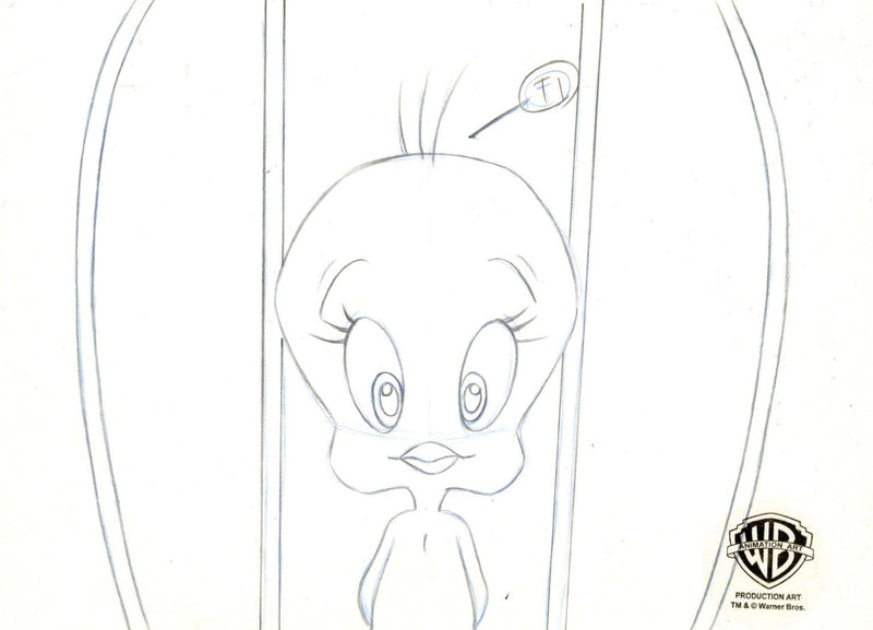 Looney Tunes Original Production Cel with Matching Drawing: Tweety - Choice Fine Art