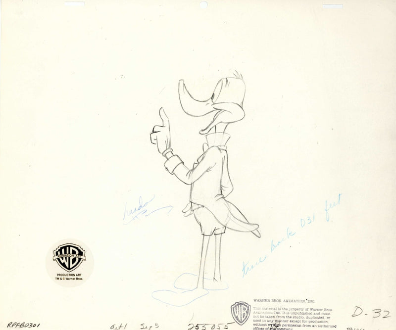 Looney Tunes Original Production Drawing: Daffy Duck - Choice Fine Art