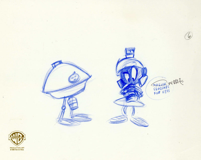 Looney Tunes Original Production Drawing: Marvin The Martian - Choice Fine Art