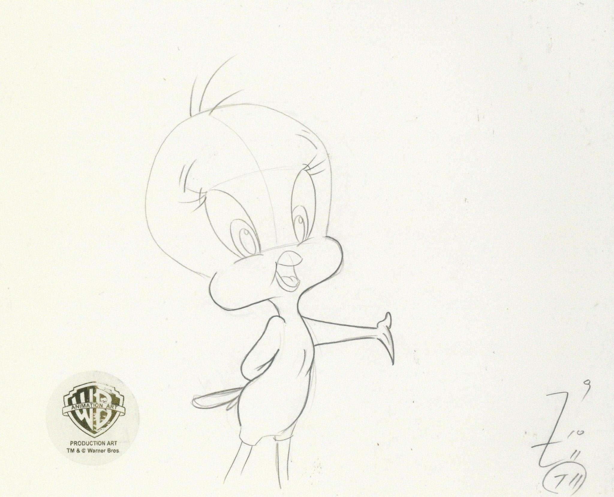Tweety Bird 1982 Animation Cel Drawing Warner Brothers Looney Tunes 22 –  Charles Scott Gallery