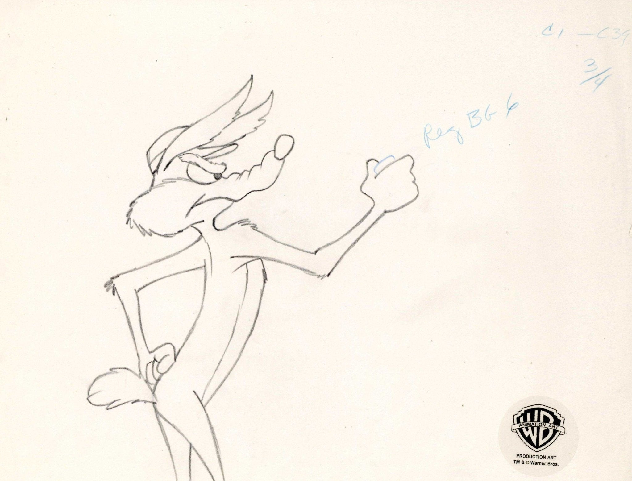 Looney Tunes Original Production Drawing: Wile E. Coyote – Choice Fine Art