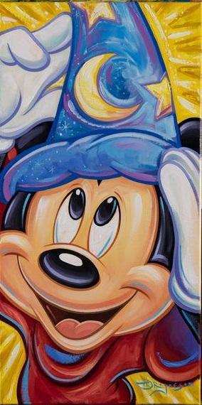 Magic Mickey - Original Oil on Canvas - Choice Fine Art
