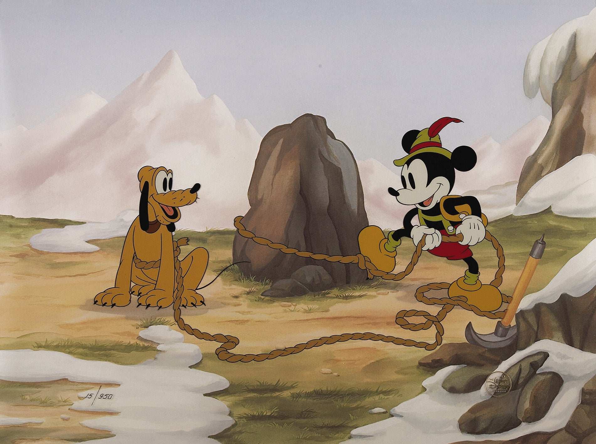 Mickey Mouse 60th Anniversary Set: Limited Edition Hand-Painted