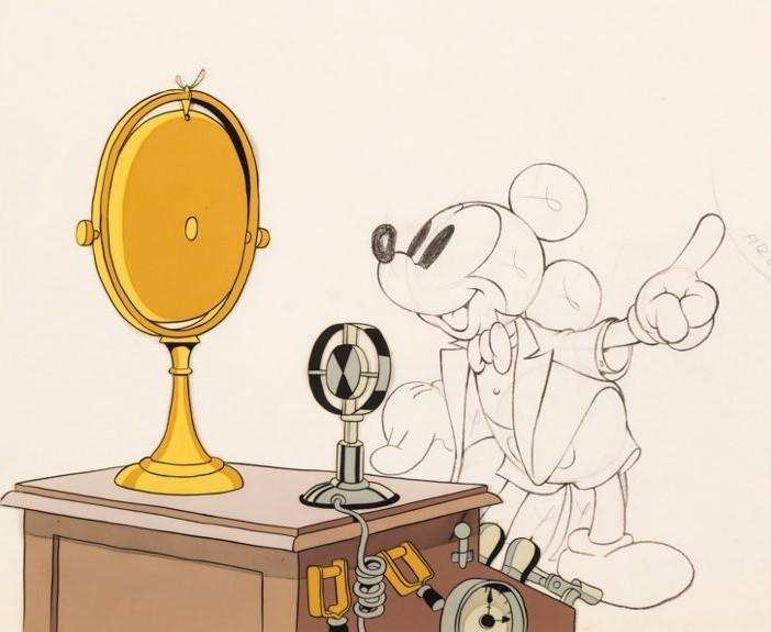 Mickey's Amateurs Original Production Drawing With Cel Overlay - Choice Fine Art