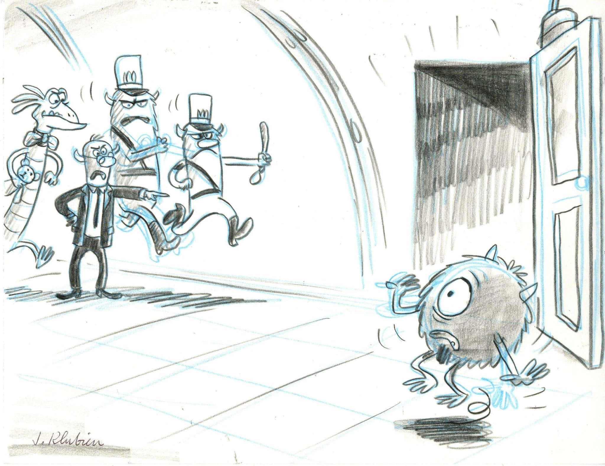 monsters inc storyboard Monsters Inc., Original Production Beat Board, Mike Wazowski