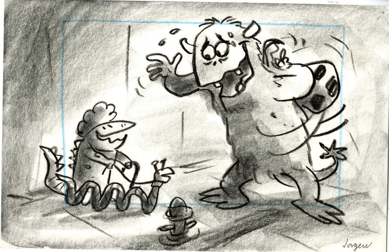 Monsters Inc., Original Storyboard: John Sullivan - Choice Fine Art
