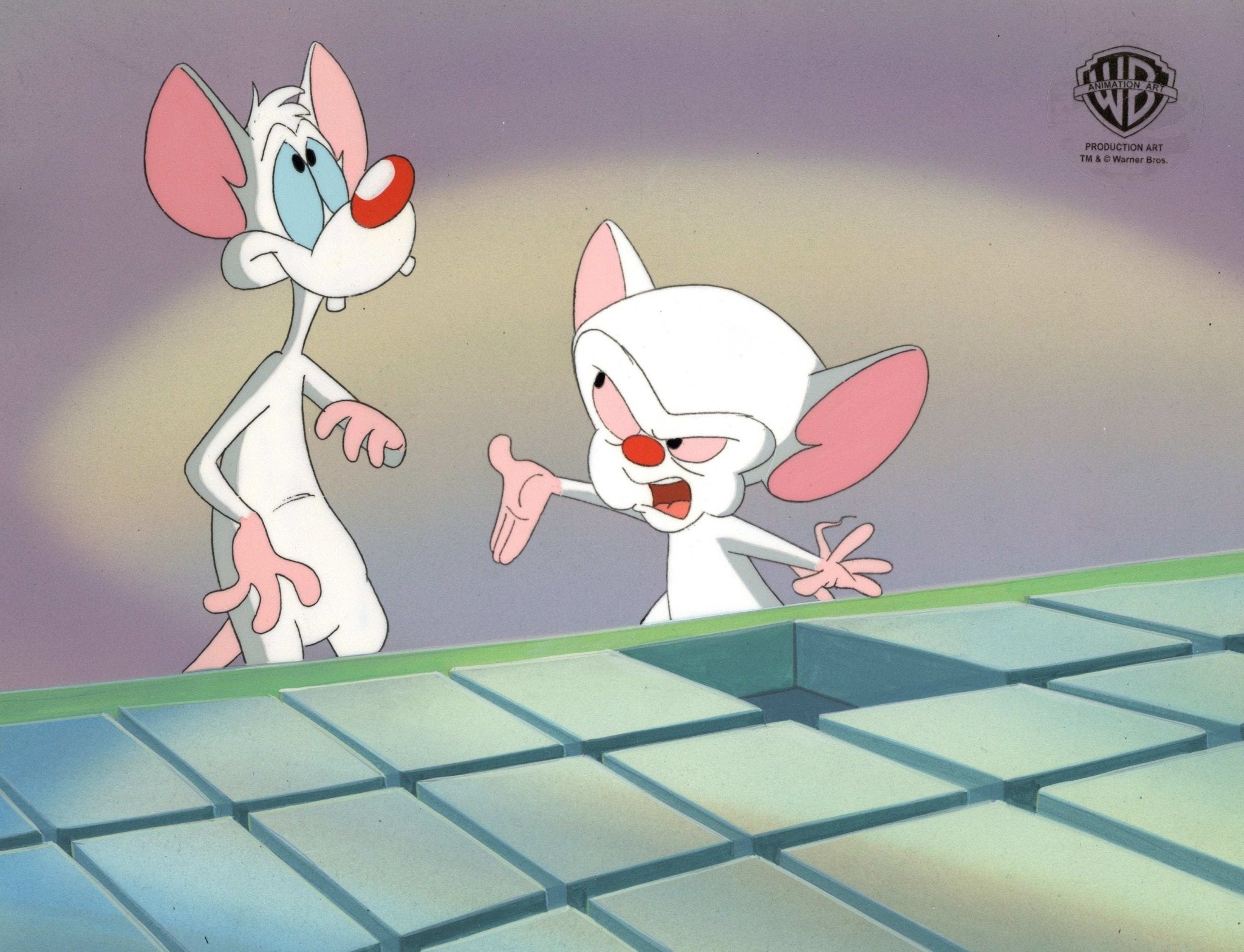 Pinky And The Brain Original Production Cel: Pinky and Brain – Clampett  Studio