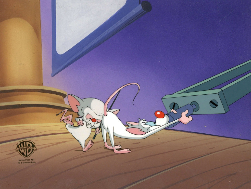 Pinky And The Brain Original Production Cel on Original Background: Pinky and Brain - Choice Fine Art