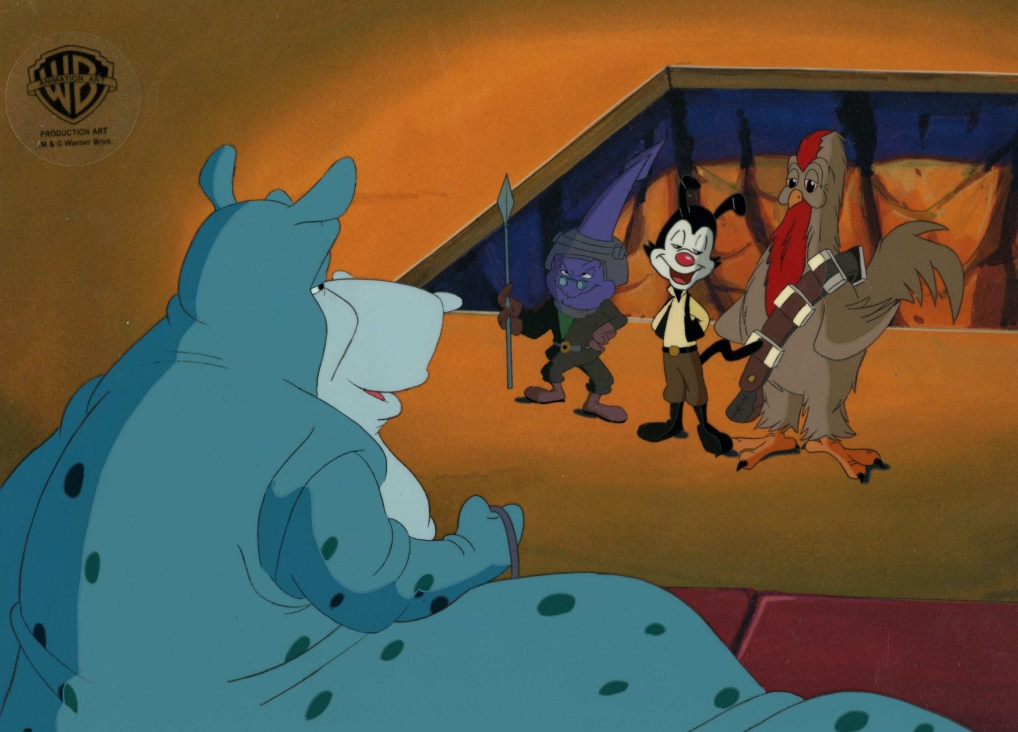Pinky And The Brain Original Production Cel with Matching Drawing
