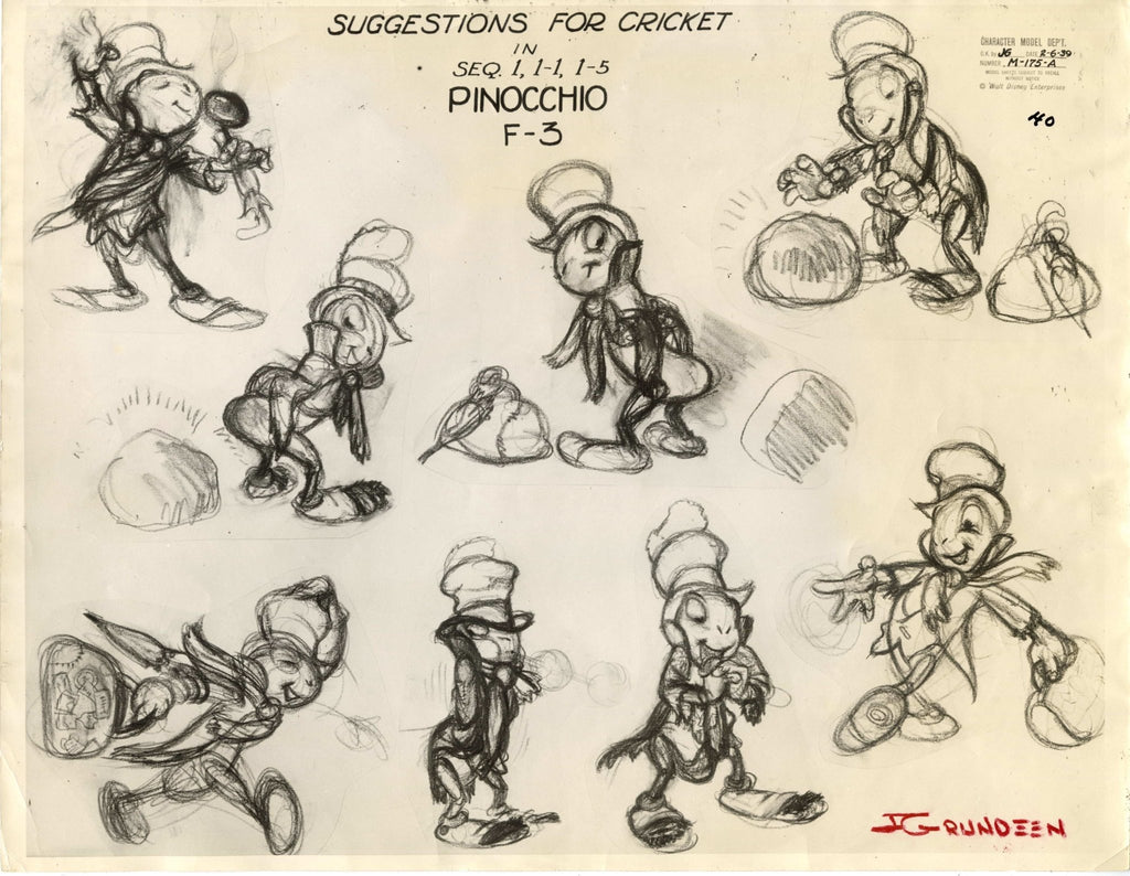 original disney sketches