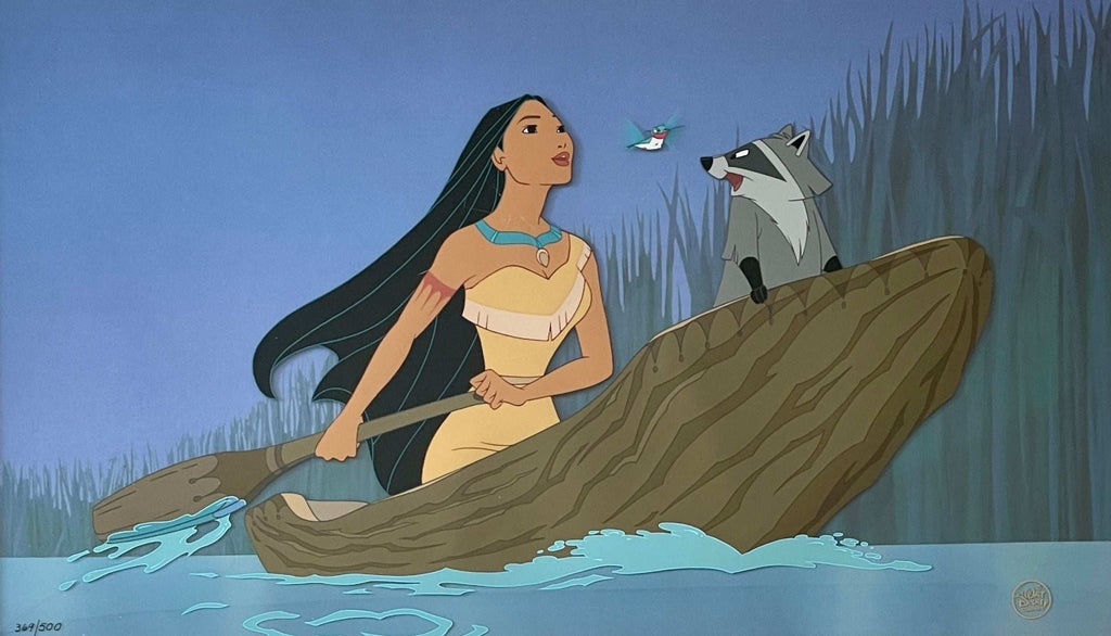 Pocahontas, Just Around the River Bend: Limited Edition Hand-Painted Cel - Choice Fine Art