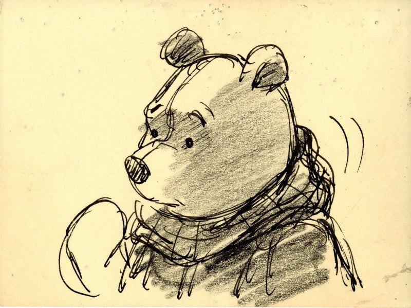Winnie the Pooh and Tigger Too Original Storyboard Drawing: Pooh ...