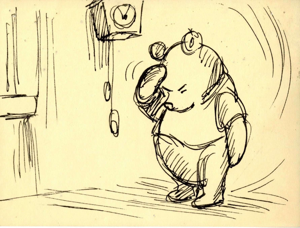 Pooh Original Storyboard Drawing - Choice Fine Art