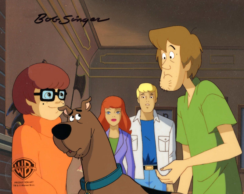 Scooby-Doo and the Witch's Ghost Original Production Cel on Original Production Background: Scooby-Doo, Shaggy, Velma, Daphne, and Fred - Choice Fine Art