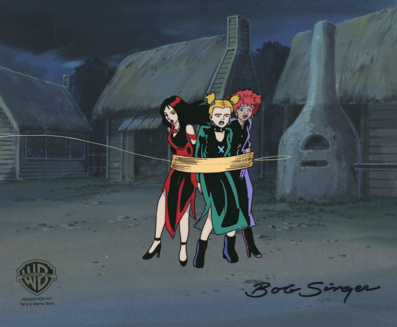 Scooby-Doo and the Witch's Ghost Original Production Cel on Original Production Background: The Hex Girls - Choice Fine Art