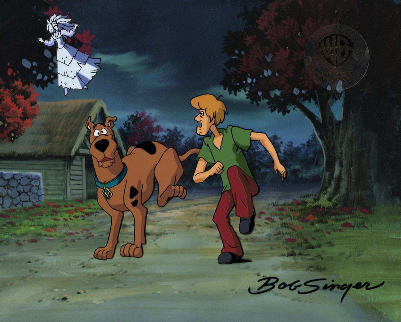 Scooby-Doo and the Witch's Ghost Original Production Cel With Matching Drawing: Scooby and Shaggy - Choice Fine Art