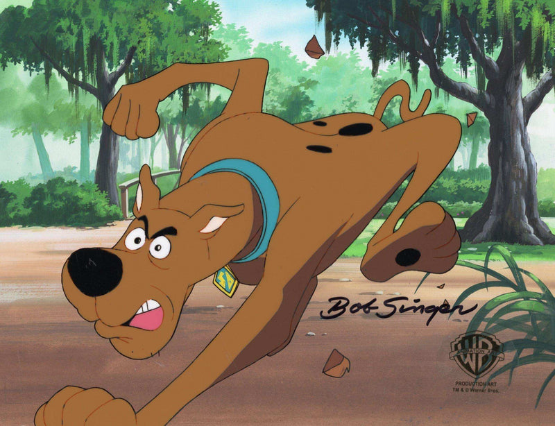 Scooby-Doo on Zombie Island Original Production Cel on Original Production Background: Scooby - Choice Fine Art