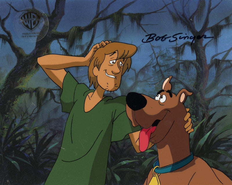 Scooby-Doo on Zombie Island Original Production Cel: Scooby and Shaggy Original Production Cel with Matching Drawing Hanna Barbera Studio Art Original Production Cel Unframed 
